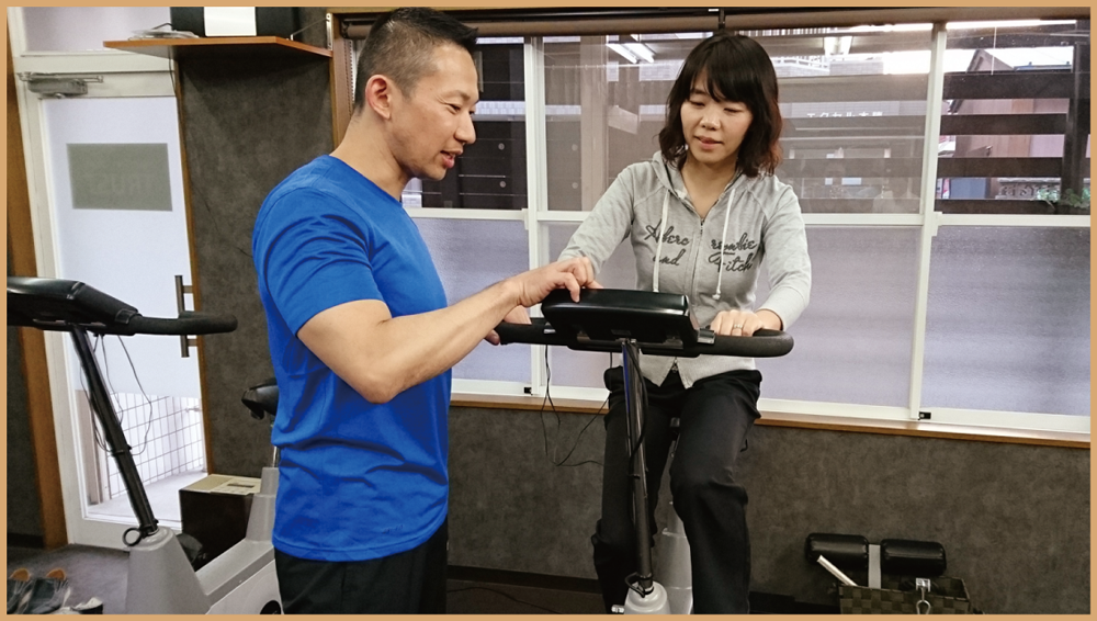 エアロバイク_PERSONAL-TRAINING-NAGOYA.COM【TRUST 池山ひろき】パーソナルトレーニングジム・名古屋・中村区